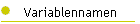 Variablennamen