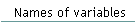 Names of variables