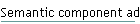 Semantic component administration
